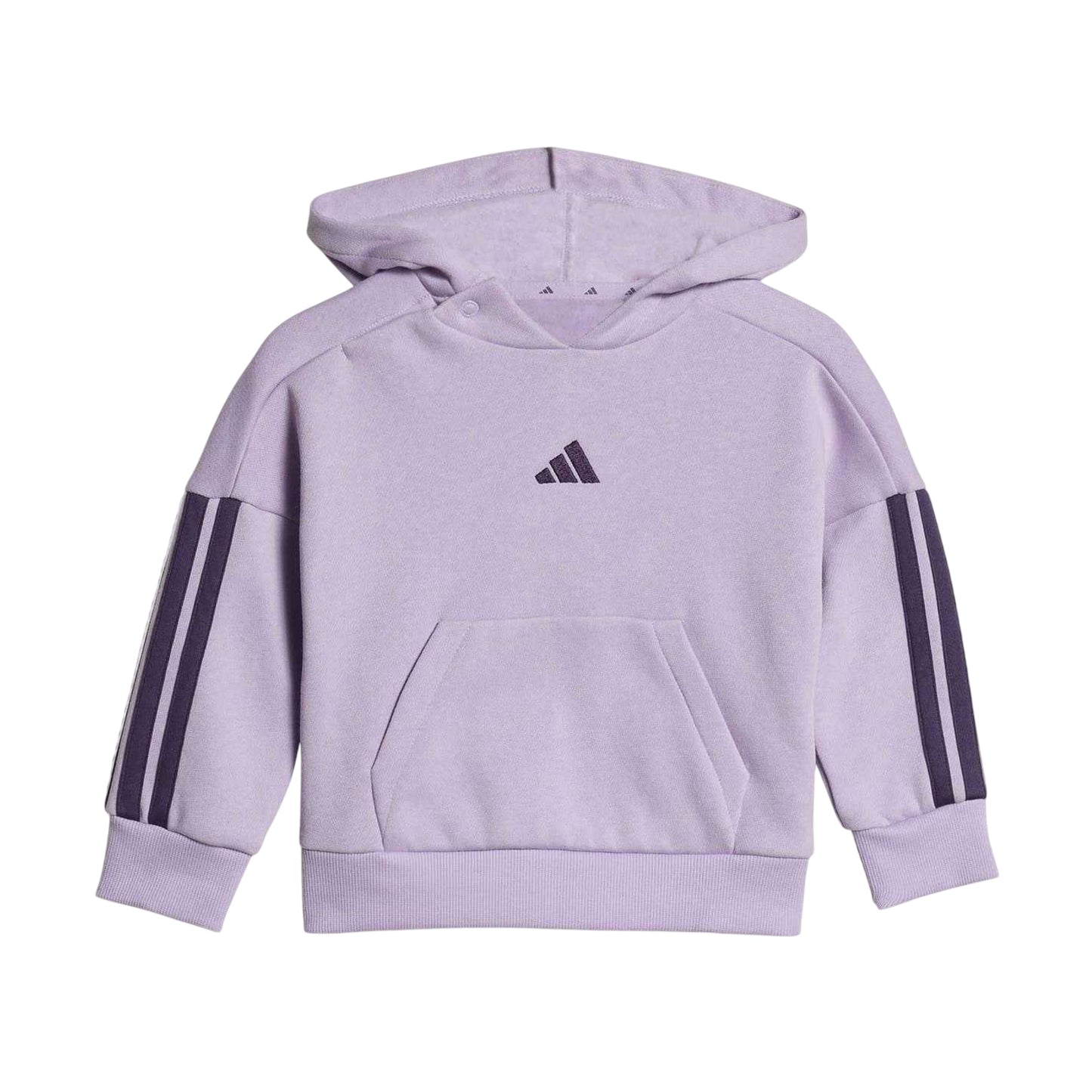 Plum - Back - Adidas Baby Essentials Hoodie And Joggers Set Set