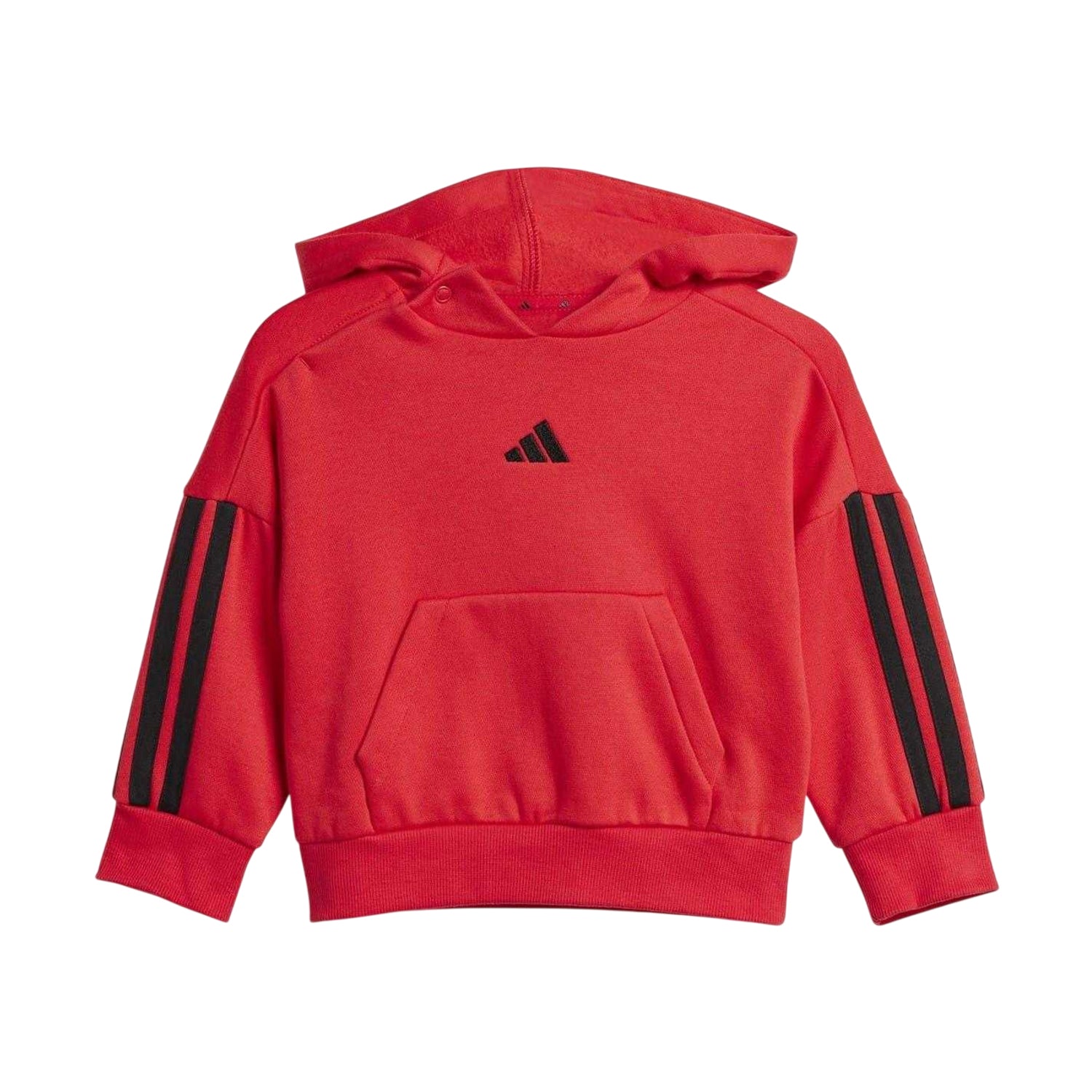 Red-Black - Back - Adidas Baby Essentials Hoodie And Joggers Set Set