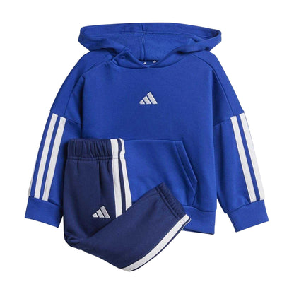 Blue-Navy - Front - Adidas Baby Essentials Hoodie And Joggers Set Set