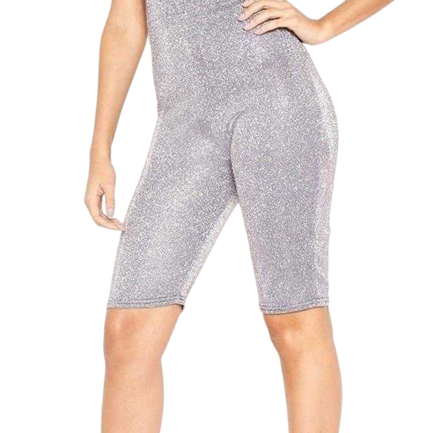 Lilac - Side - Missy Empire Womens-Ladies Glitter Unitard