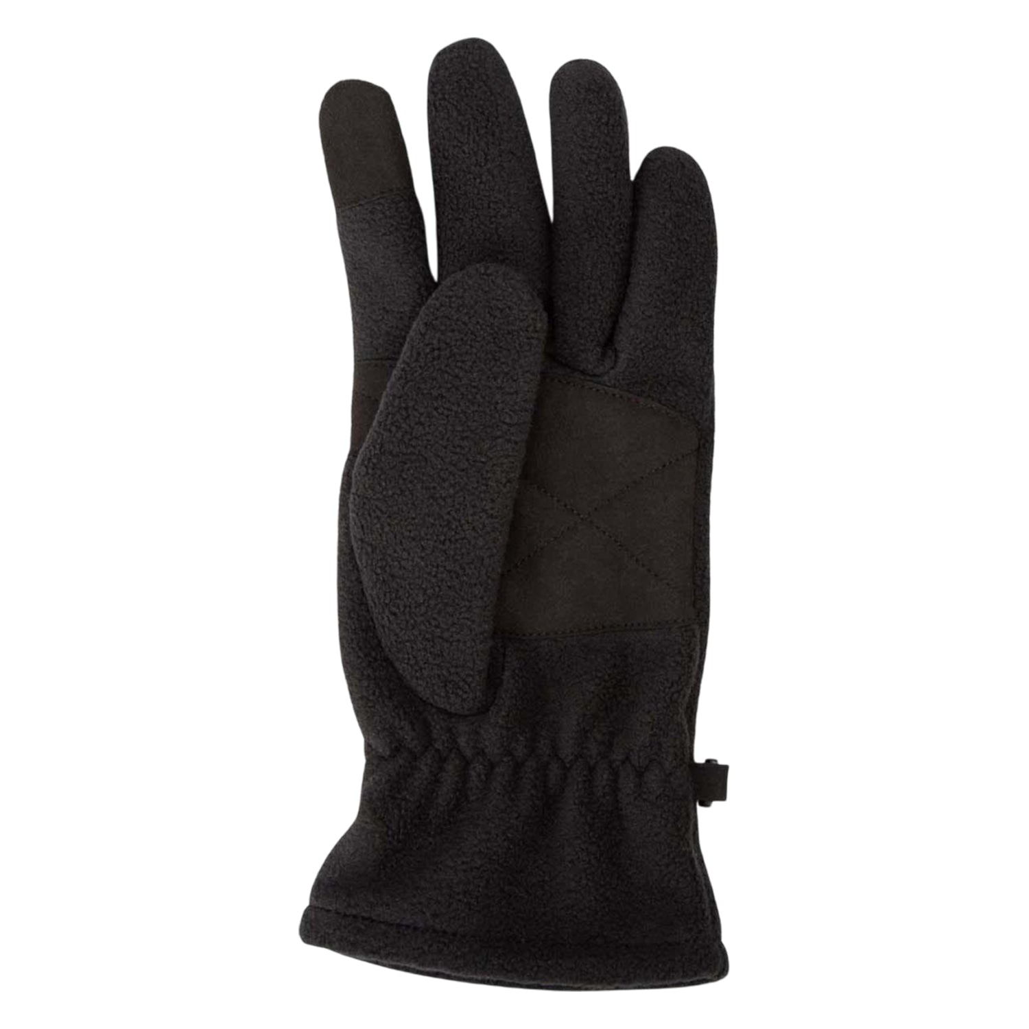 Black - Back - Hugo Fleece Logo Winter Gloves
