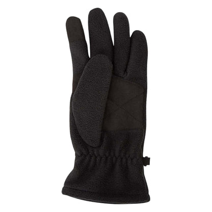 Black - Back - Hugo Fleece Logo Winter Gloves