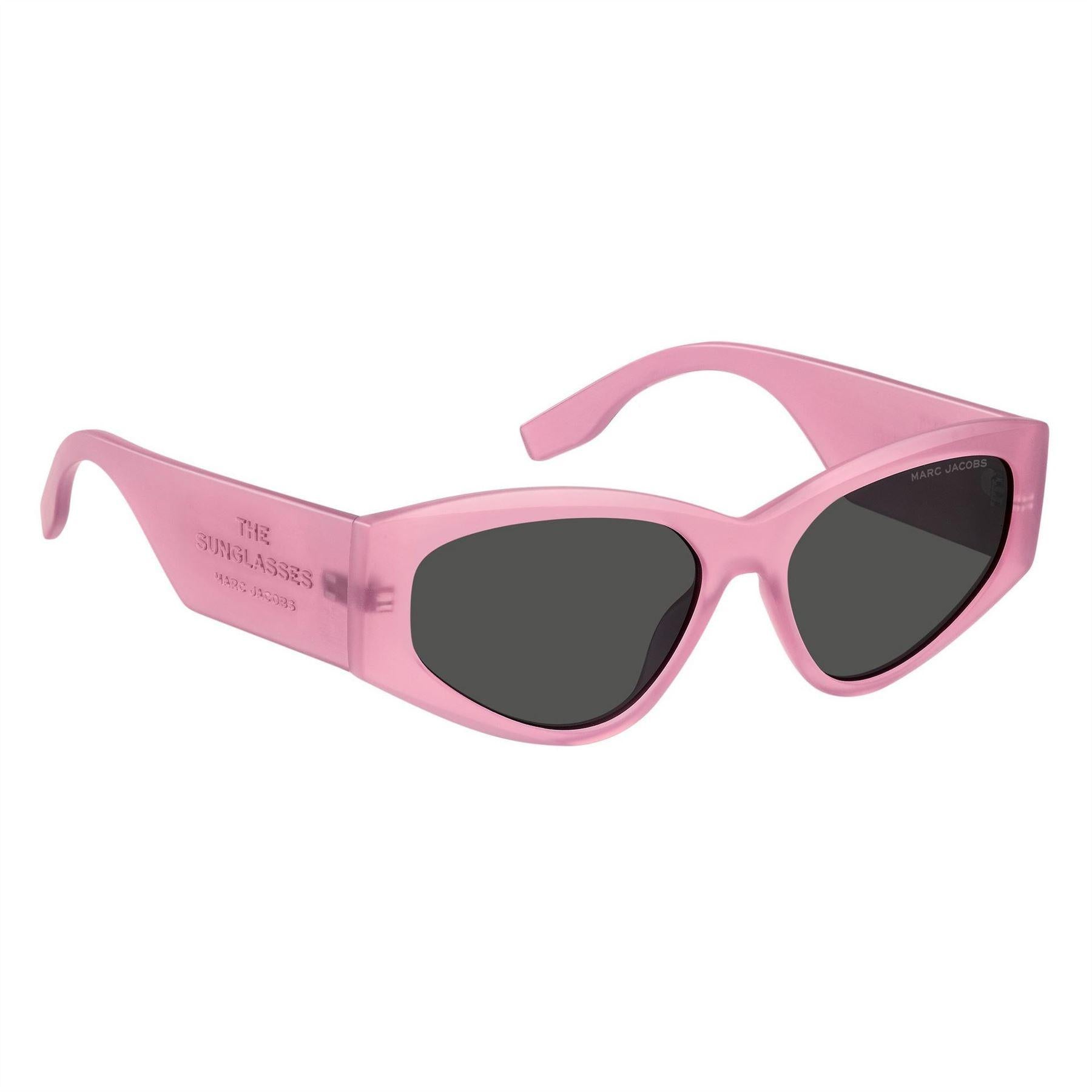 Pink - Side - Marc Jacobs Womens-Ladies Round Sunglasses