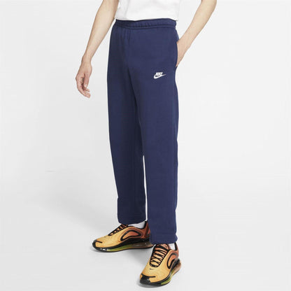 Navy - Side - Nike Mens Club Embroidered Logo Joggers