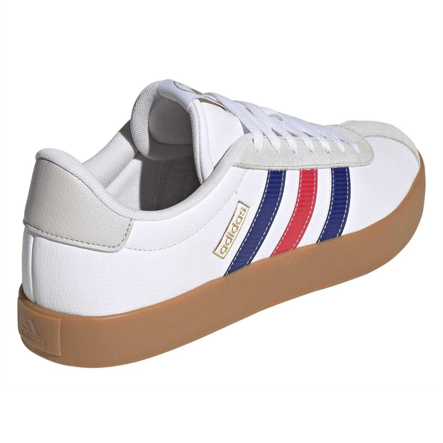 White-Blue-Red - Back - Adidas Mens VL Court 3.0 Flat Trainers