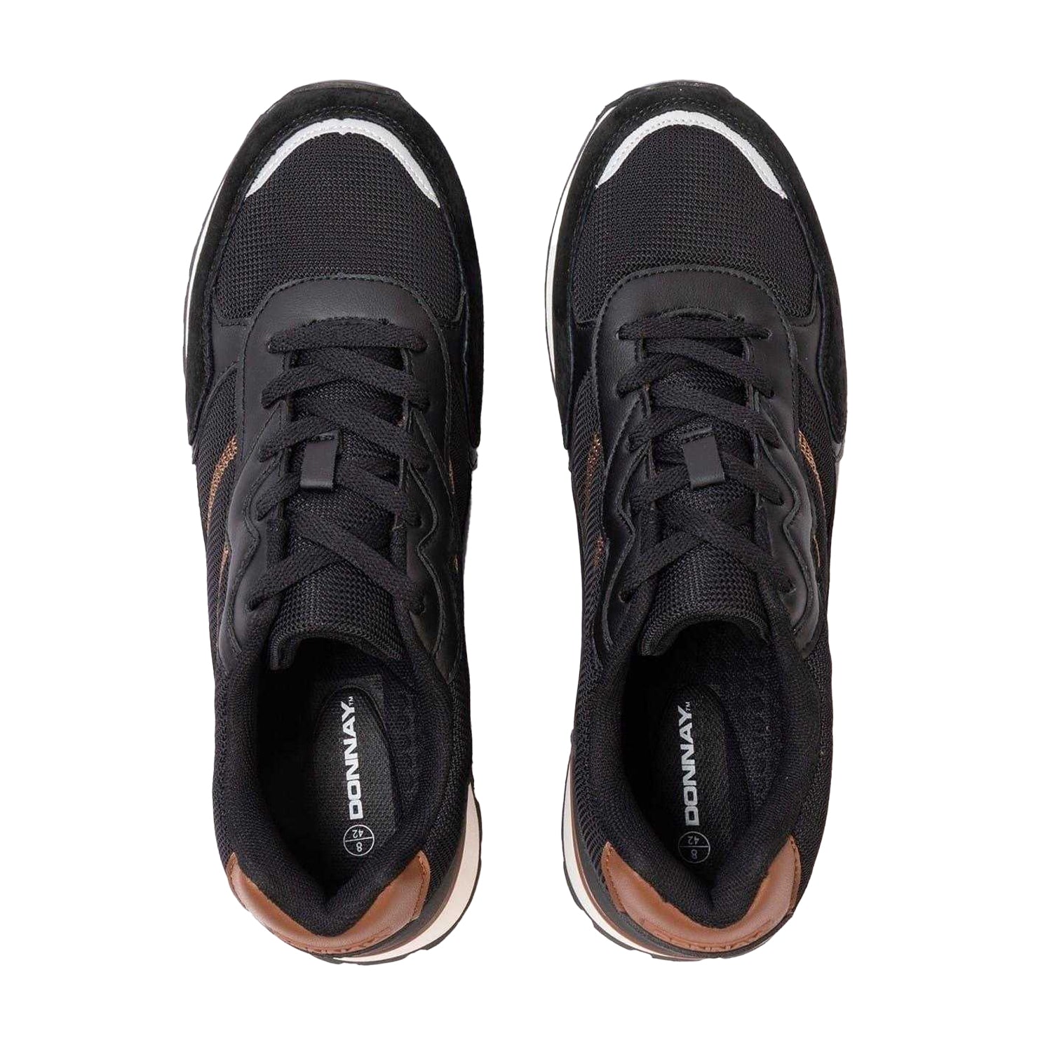 Black - Side - Donnay Mens Bob Trainers