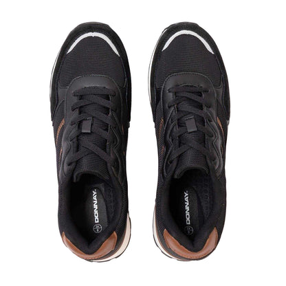 Black - Side - Donnay Mens Bob Trainers