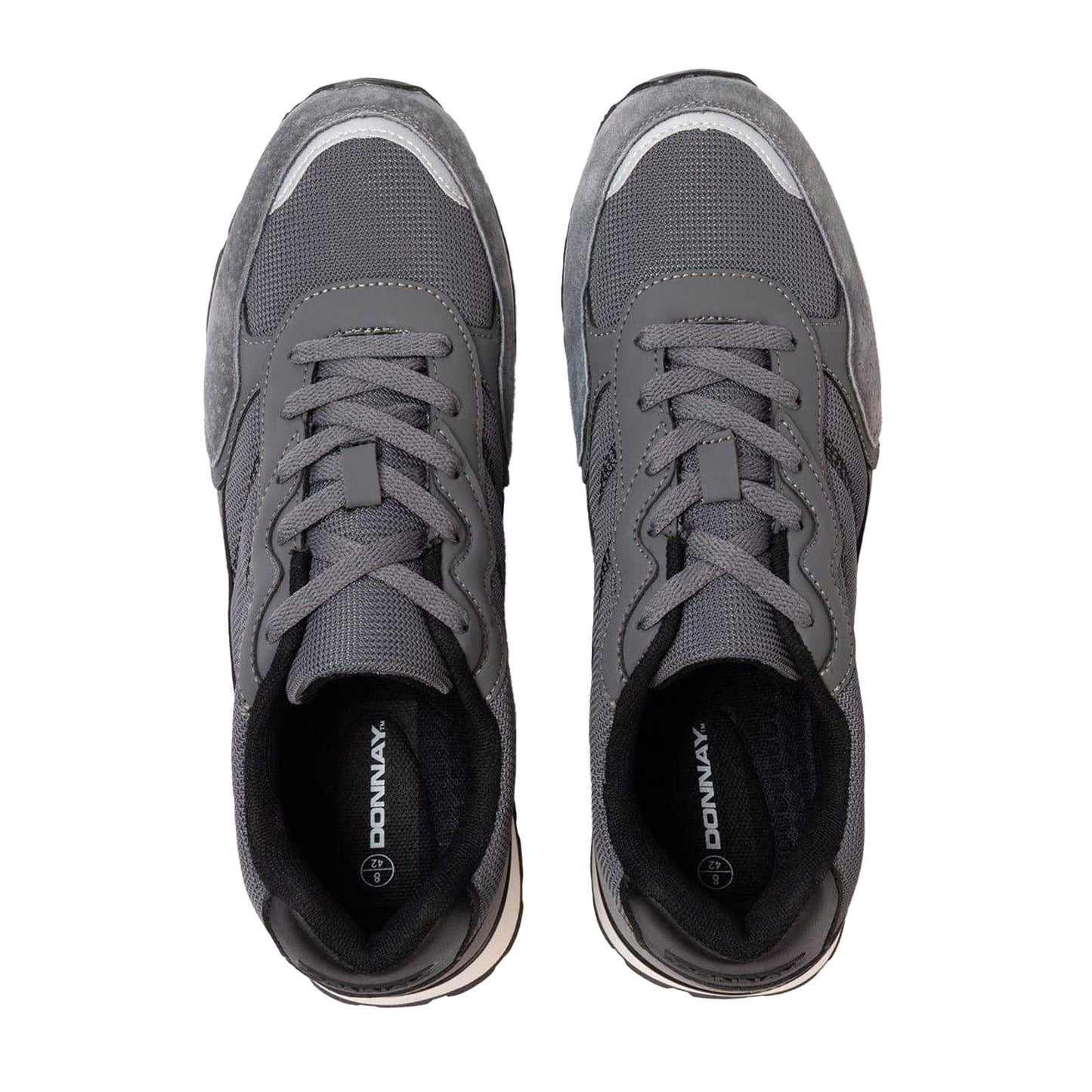 Dark Grey - Side - Donnay Mens Bob Trainers