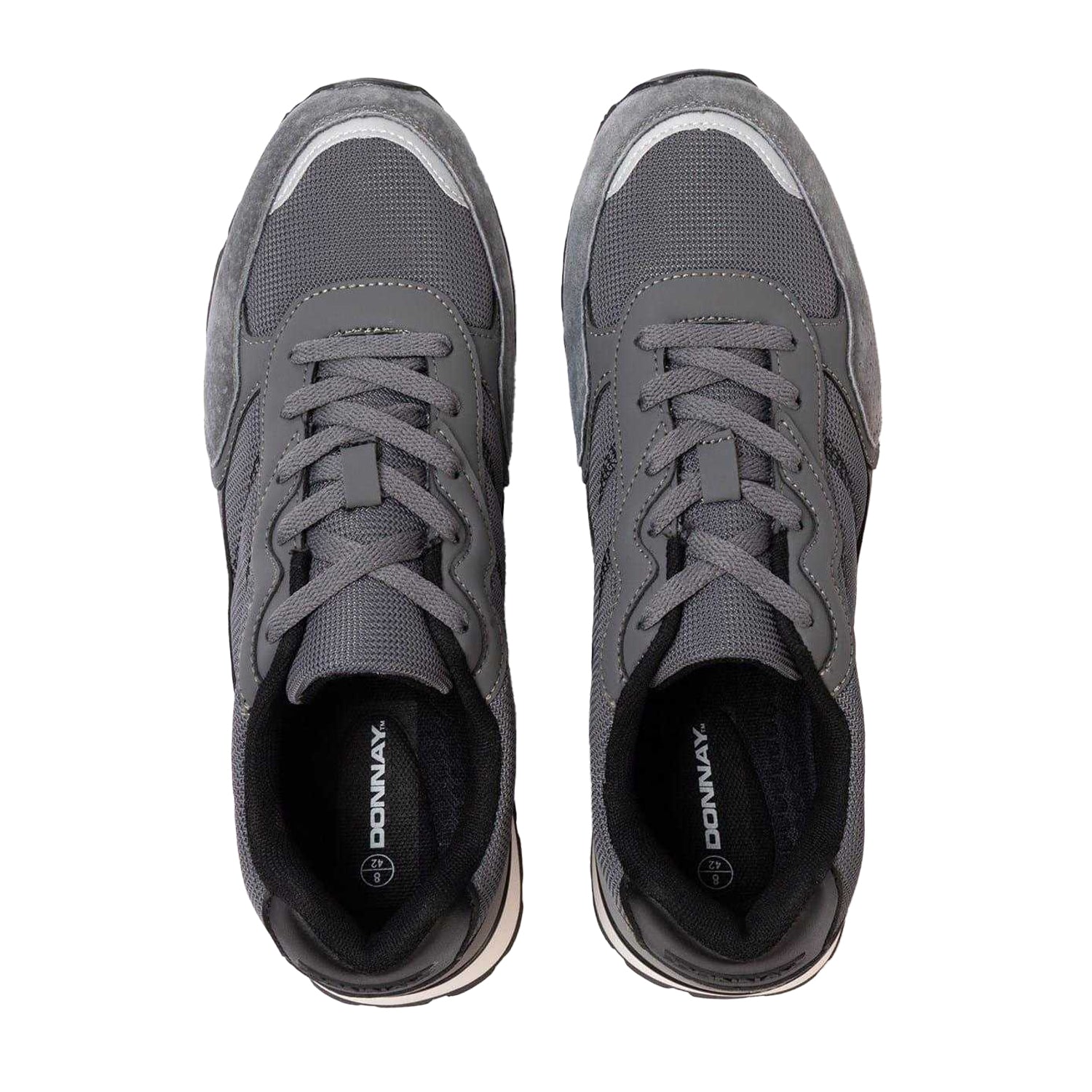 Dark Grey - Side - Donnay Mens Bob Trainers