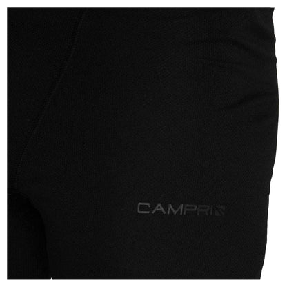 Black - Side - Campri Mens Plain Thermal Bottoms
