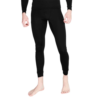 Black - Lifestyle - Campri Mens Plain Thermal Bottoms