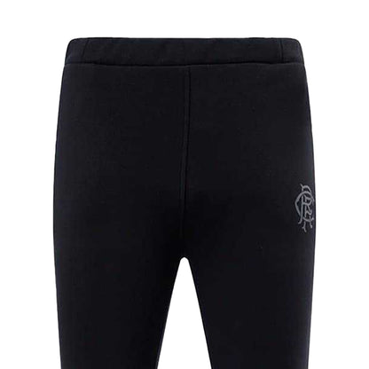 Black - Side - Rangers FC Mens Logo Slim Joggers