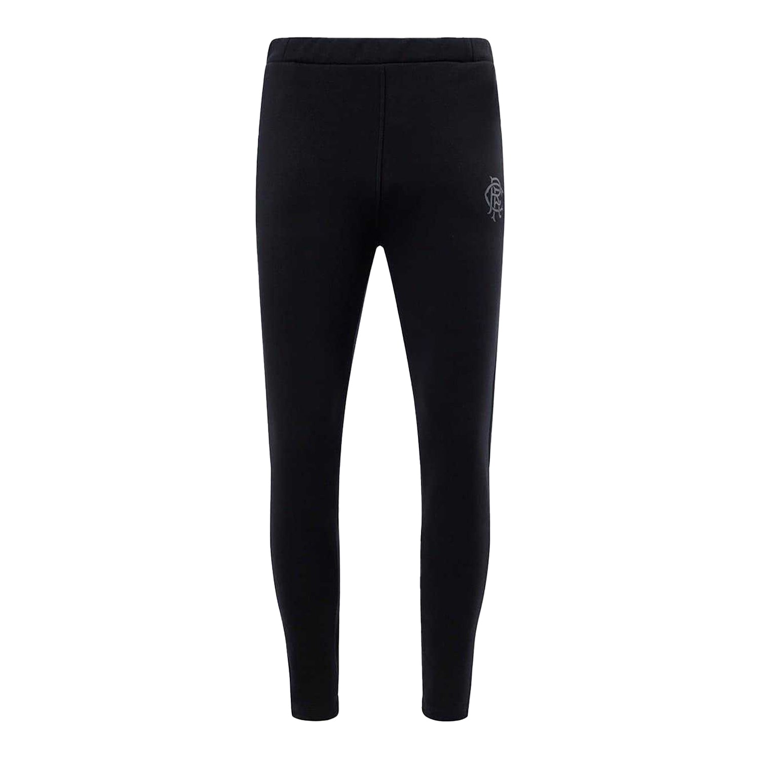 Black - Front - Rangers FC Mens Logo Slim Joggers
