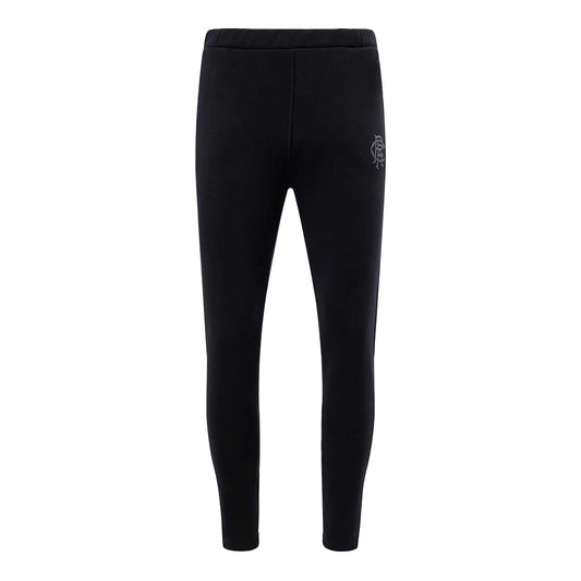 Black - Front - Rangers FC Mens Logo Slim Joggers