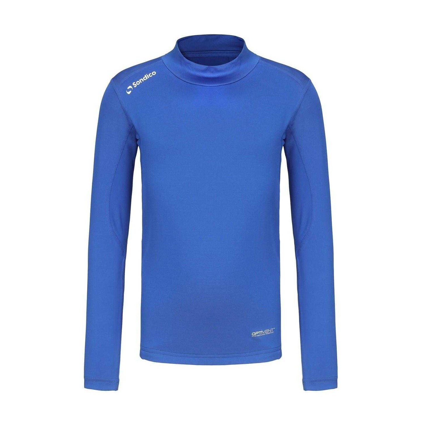 Royal Blue - Front - Sondico Childrens-Kids Mock Neck Base Layer Top