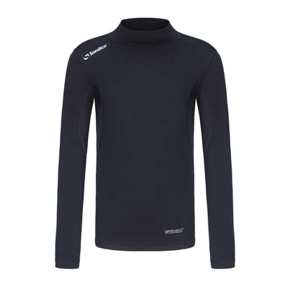 Navy - Front - Sondico Childrens-Kids Mock Neck Base Layer Top