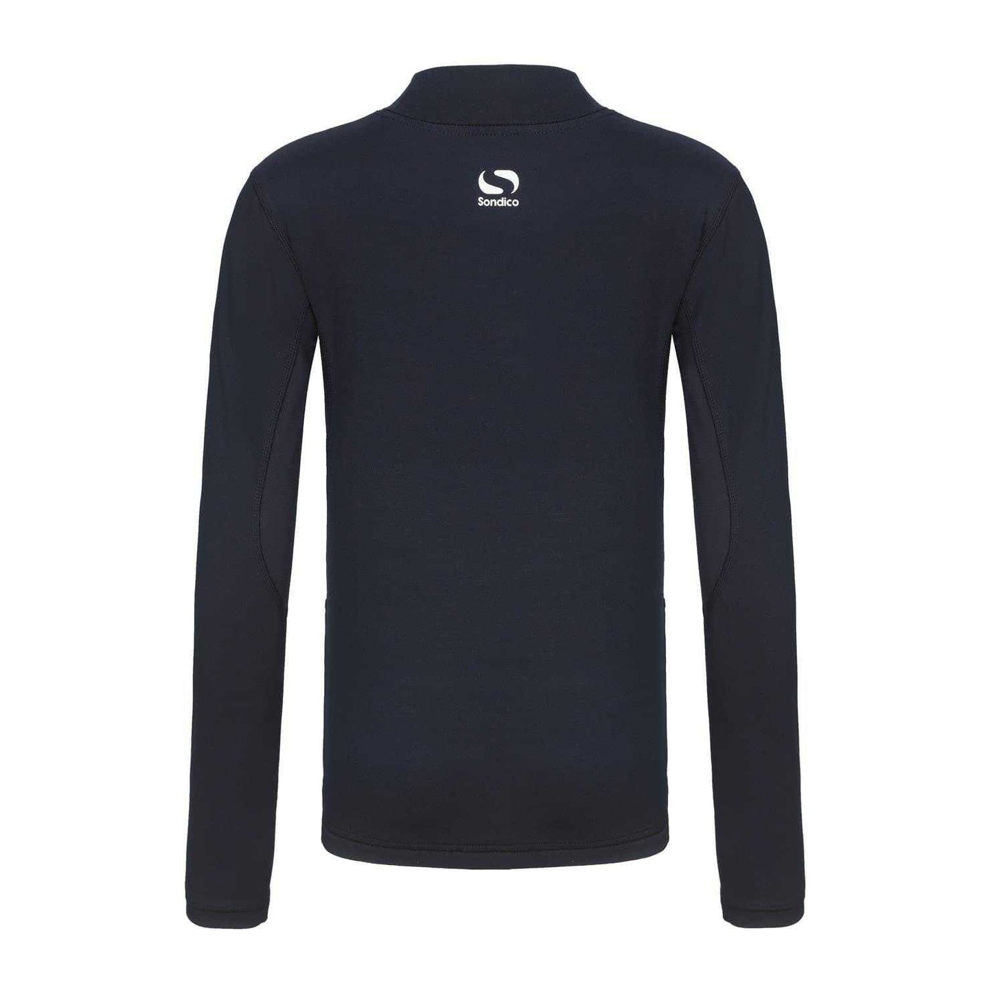Navy - Back - Sondico Childrens-Kids Mock Neck Base Layer Top