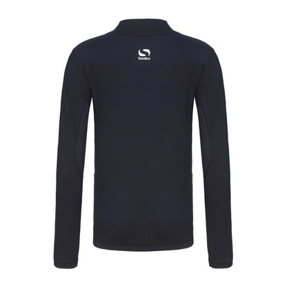Navy - Back - Sondico Childrens-Kids Mock Neck Base Layer Top