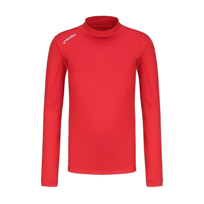Red - Front - Sondico Childrens-Kids Mock Neck Base Layer Top