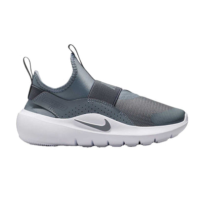 Grey-White - Front - Nike Childrens-Kids Flex Runner 4 Trainers