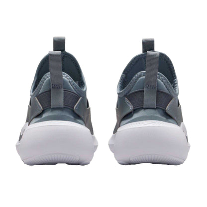 Grey-White - Back - Nike Childrens-Kids Flex Runner 4 Trainers