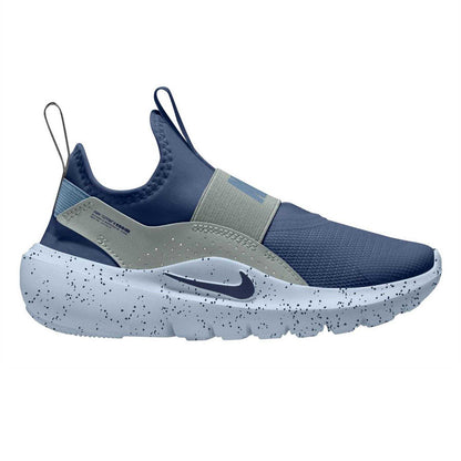 Navy-Grey - Front - Nike Childrens-Kids Flex Runner 4 Trainers