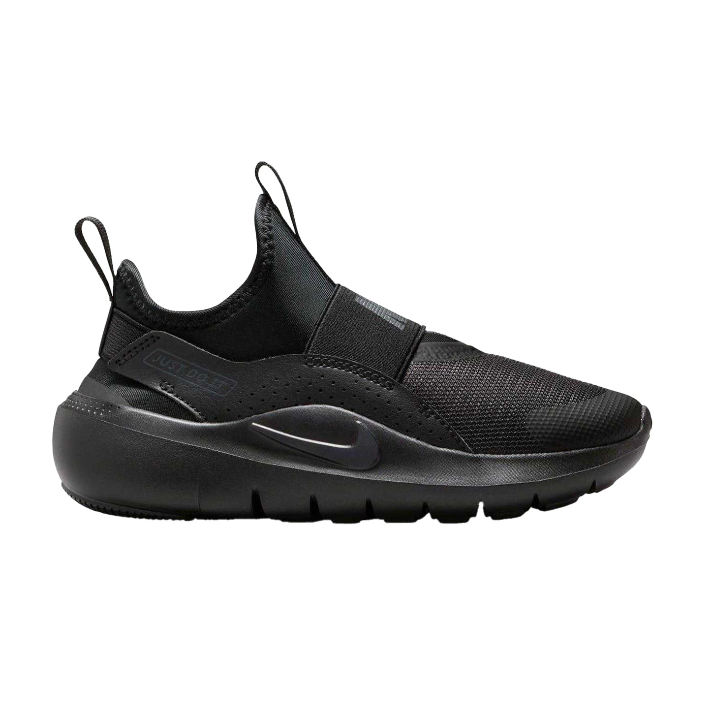 Triple Black - Front - Nike Childrens-Kids Flex Runner 4 Trainers