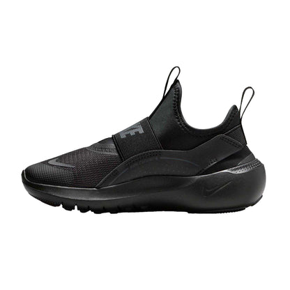 Triple Black - Side - Nike Childrens-Kids Flex Runner 4 Trainers