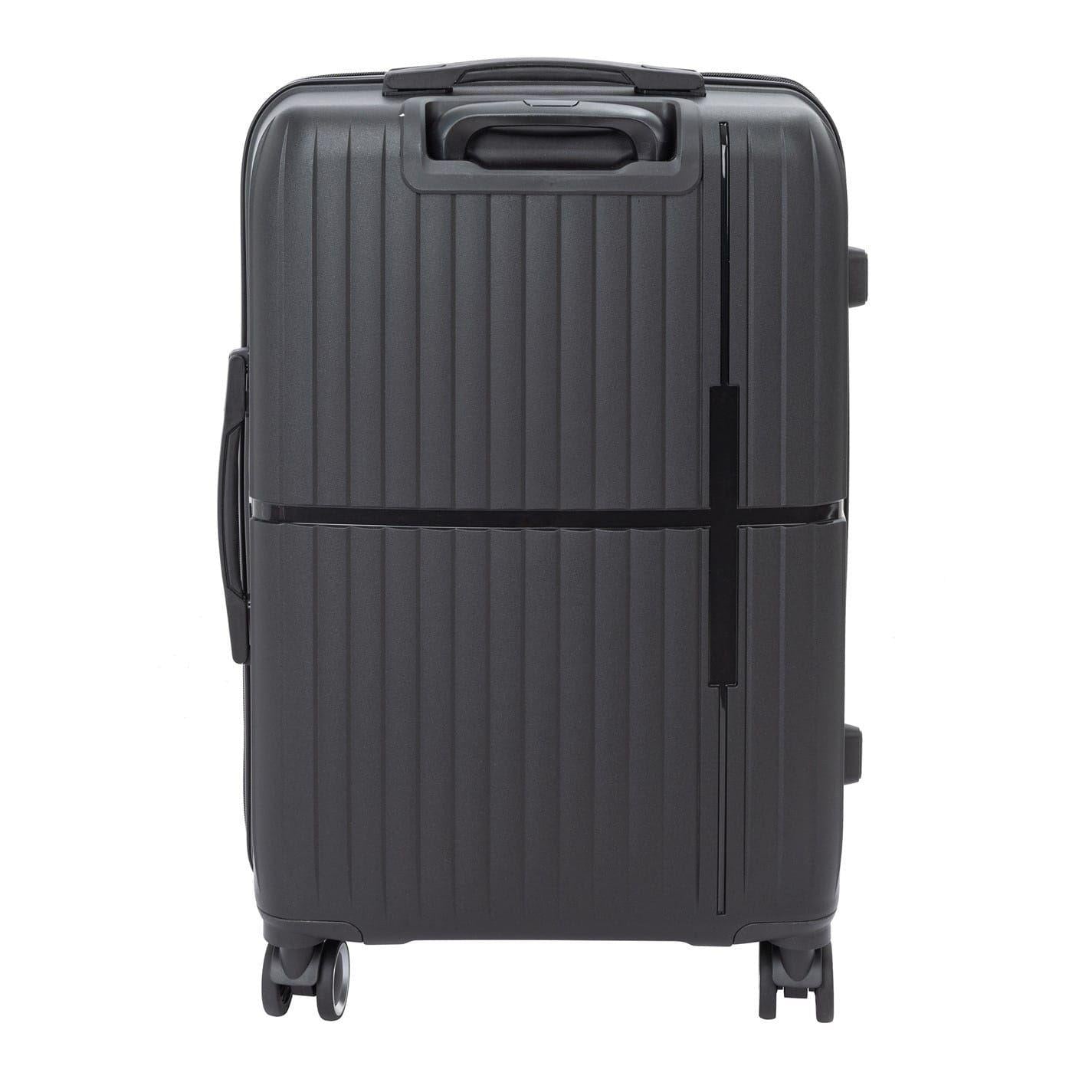 Black - Back - Linea Linear Hardshell 4 Wheeled Suitcase
