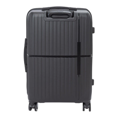 Black - Back - Linea Linear Hardshell 4 Wheeled Suitcase