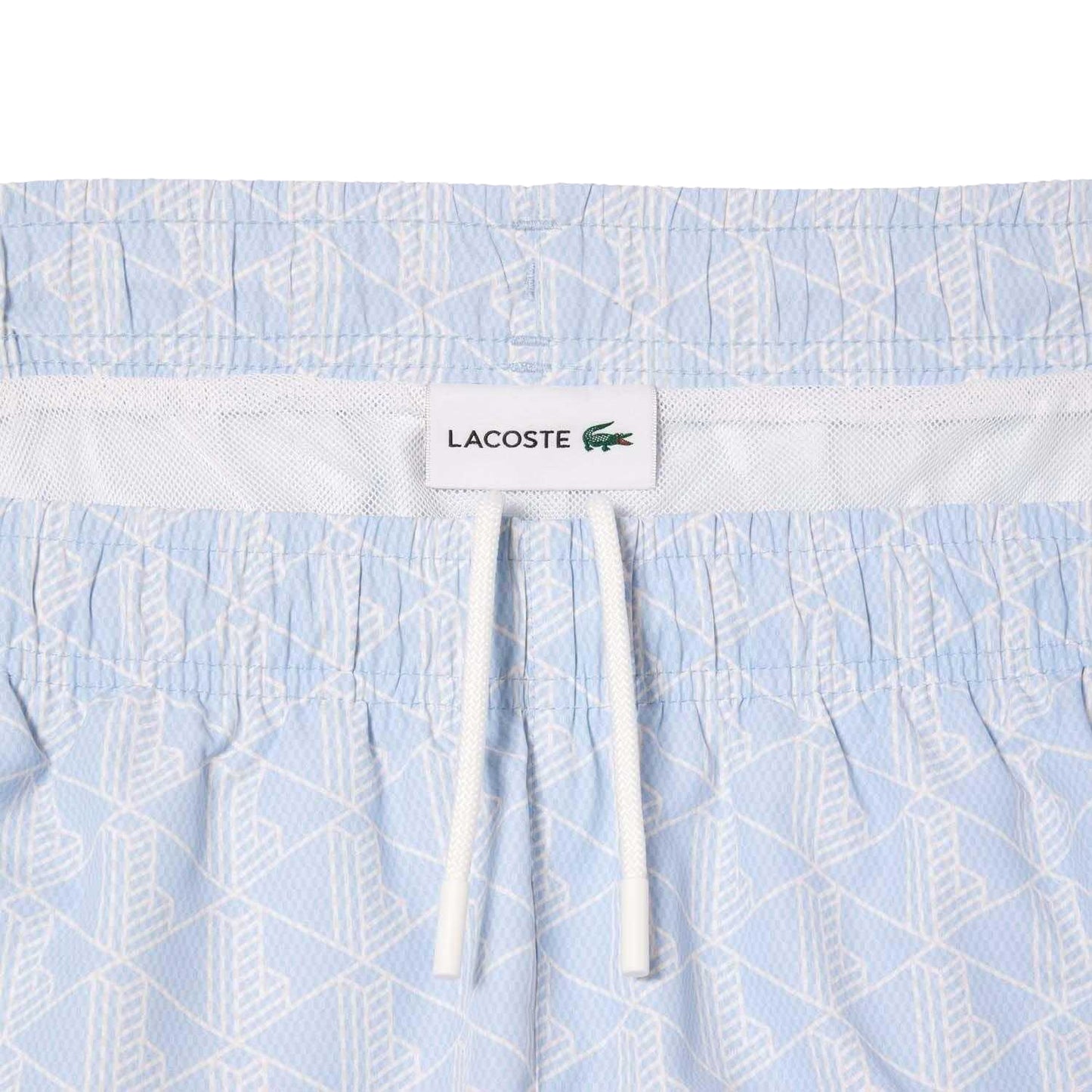 Blue - Side - Lacoste Mens Mid Length Swim Shorts