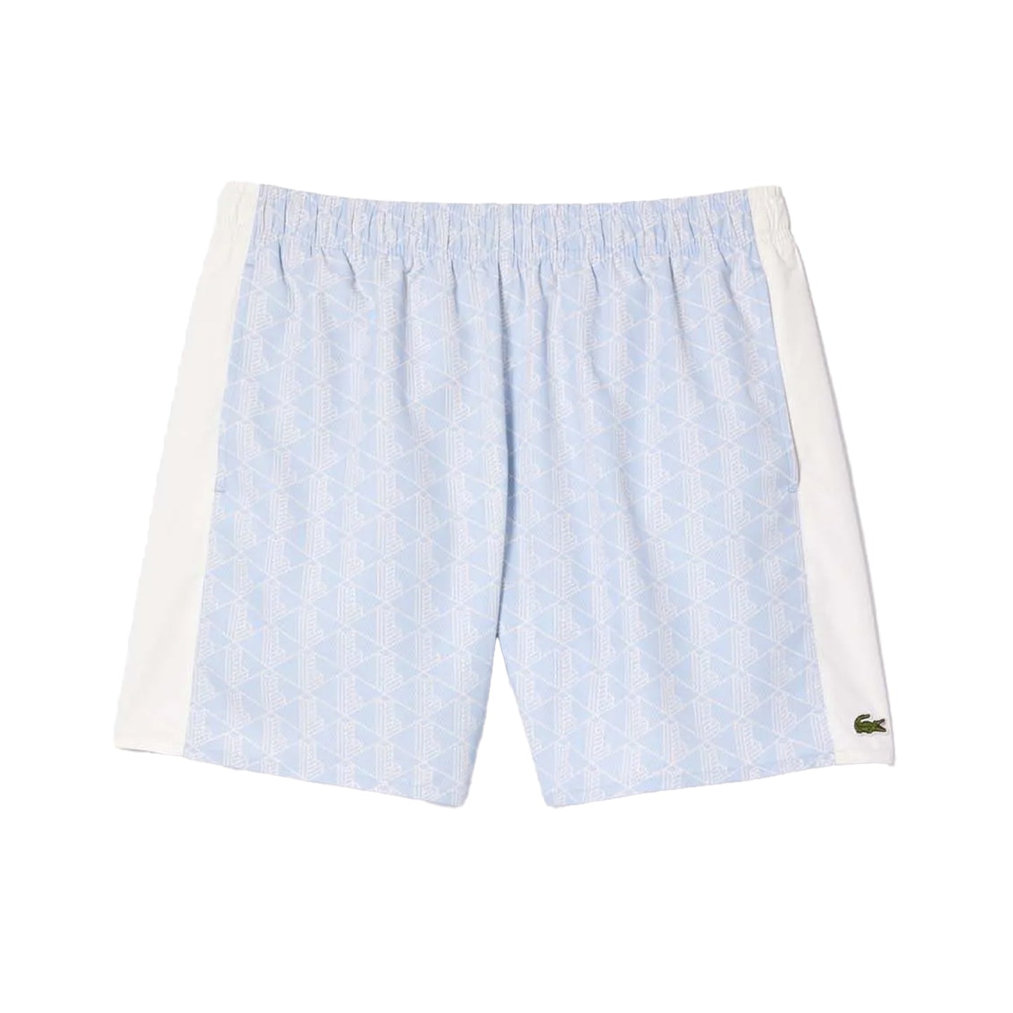 Blue - Front - Lacoste Mens Mid Length Swim Shorts
