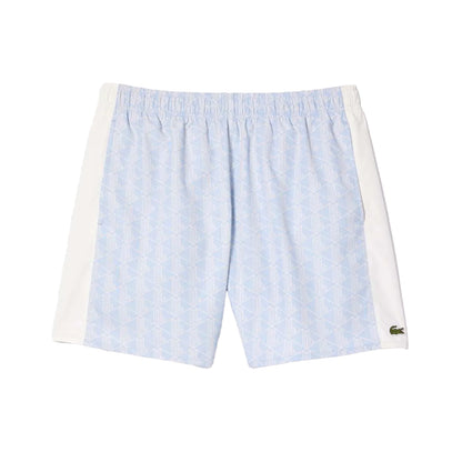 Blue - Front - Lacoste Mens Mid Length Swim Shorts