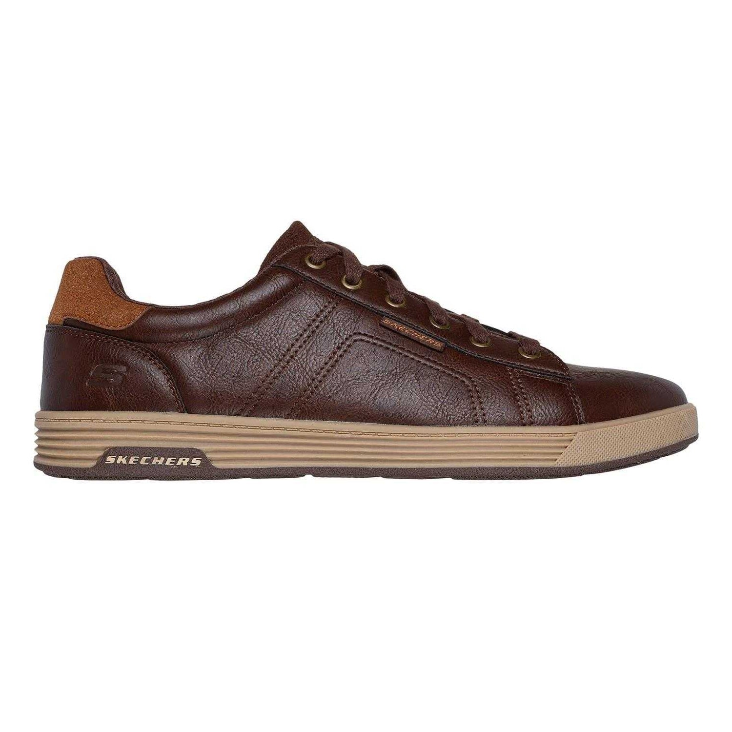 Brown - Front - Skechers Mens Cavell Hensley Trainers
