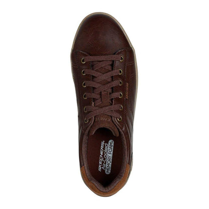 Brown - Side - Skechers Mens Cavell Hensley Trainers