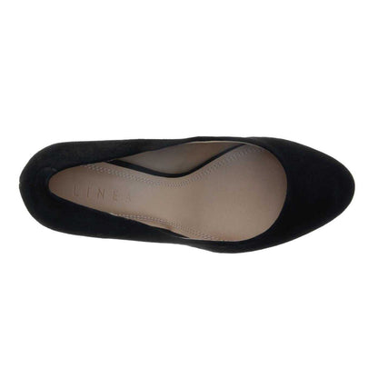 Black - Lifestyle - Linea Womens-Ladies Almond Stiletto Heel Shoes
