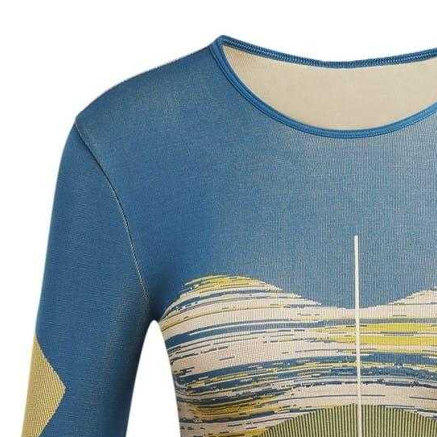 Green - Back - Adidas Womens-Ladies Crew Neck Slim Long-Sleeved Jersey