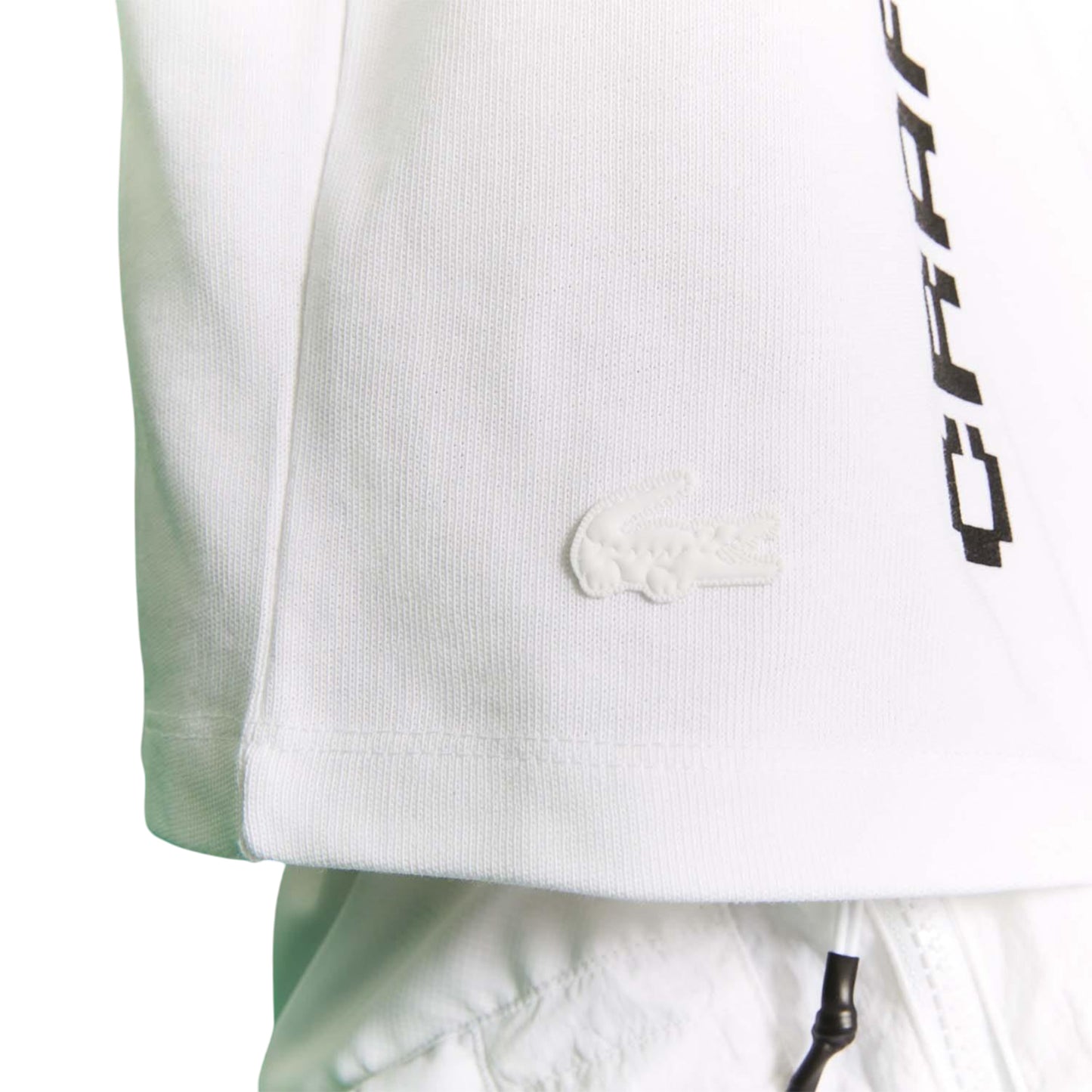 White - Lifestyle - Lacoste Womens-Ladies Minecraft Organic Cotton T-Shirt