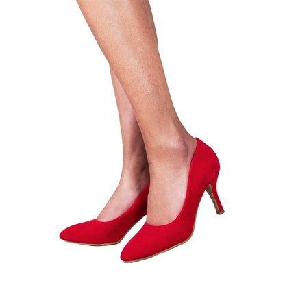 Red - Pack Shot - Where´s That From Womens-Ladies Paola Mid Stiletto Court Shoes