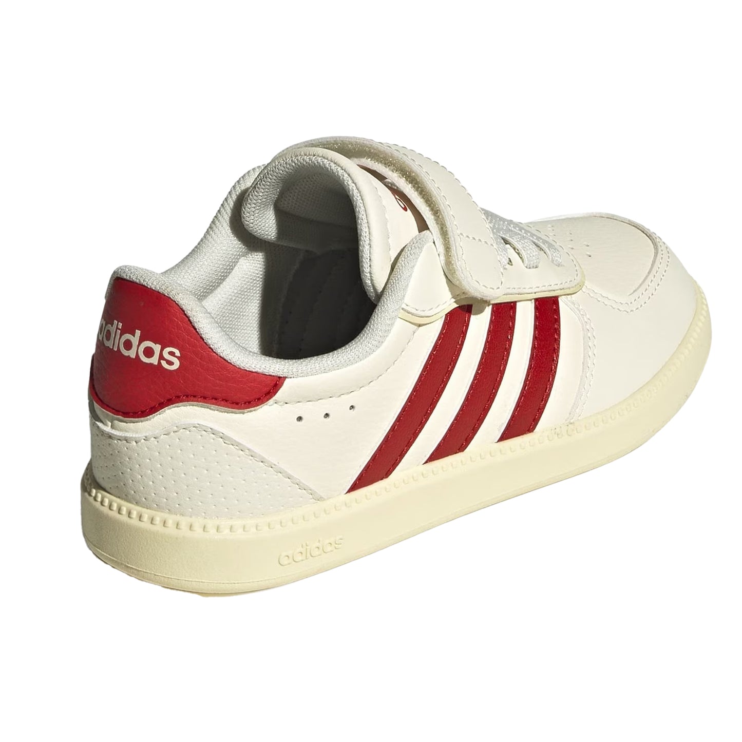 White-Scarlet - Back - Adidas Childrens-Kids Breaknet Trainers