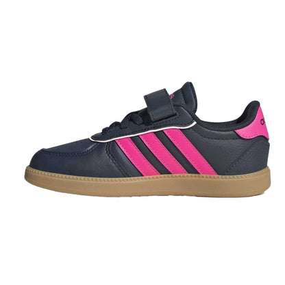 Ink-Pink - Side - Adidas Childrens-Kids Breaknet Trainers
