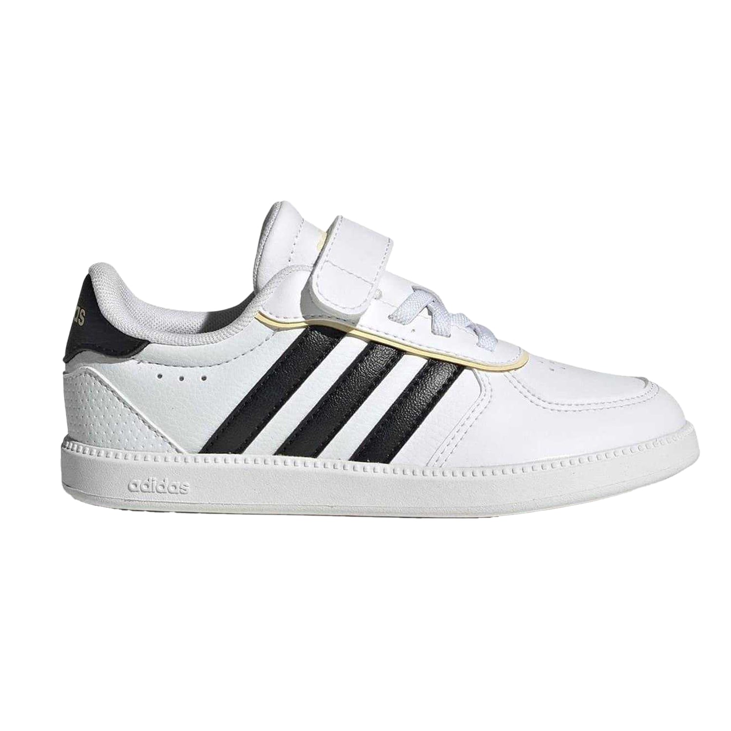 White-Black - Front - Adidas Childrens-Kids Breaknet Trainers