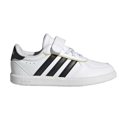 White-Black - Front - Adidas Childrens-Kids Breaknet Trainers