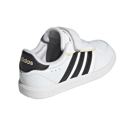 White-Black - Back - Adidas Childrens-Kids Breaknet Trainers