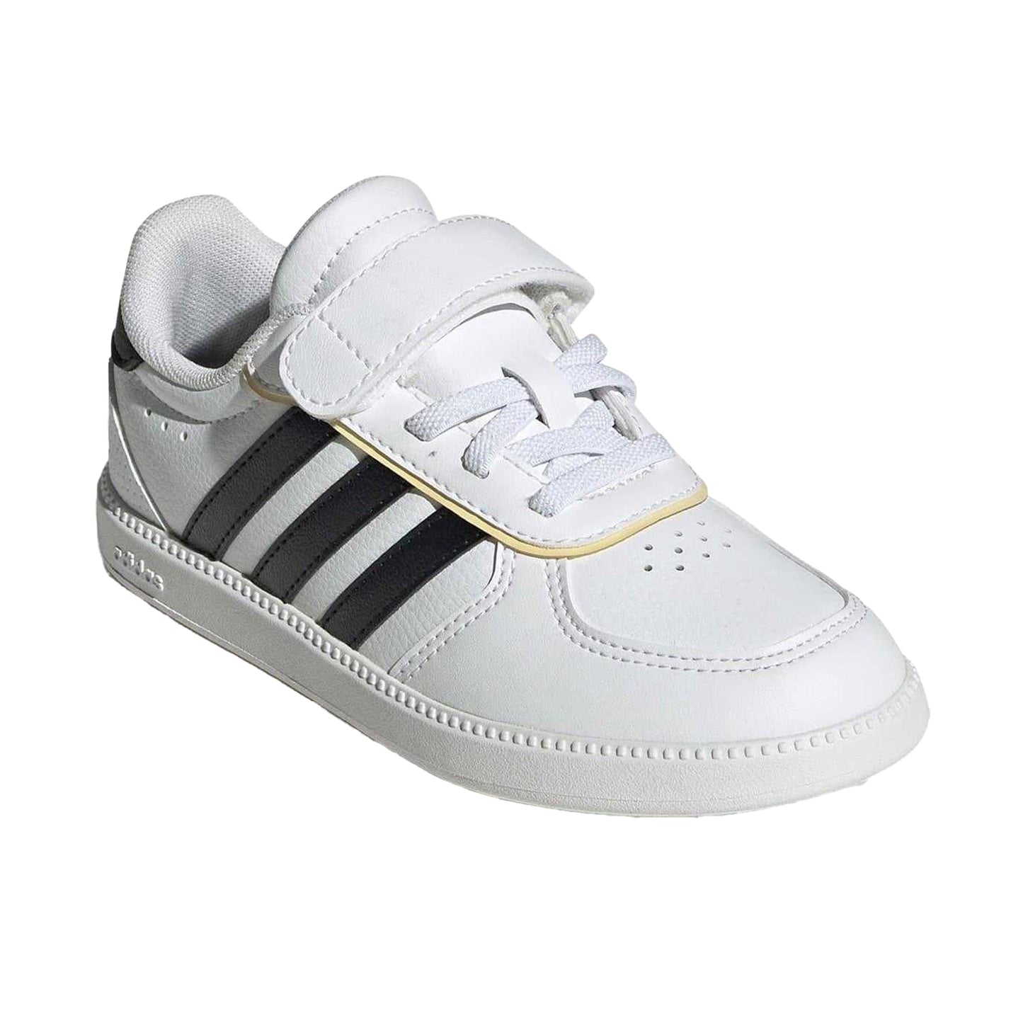 White-Black - Pack Shot - Adidas Childrens-Kids Breaknet Trainers