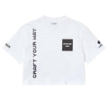 White - Front - Lacoste Womens-Ladies Minecraft Organic Cotton T-Shirt
