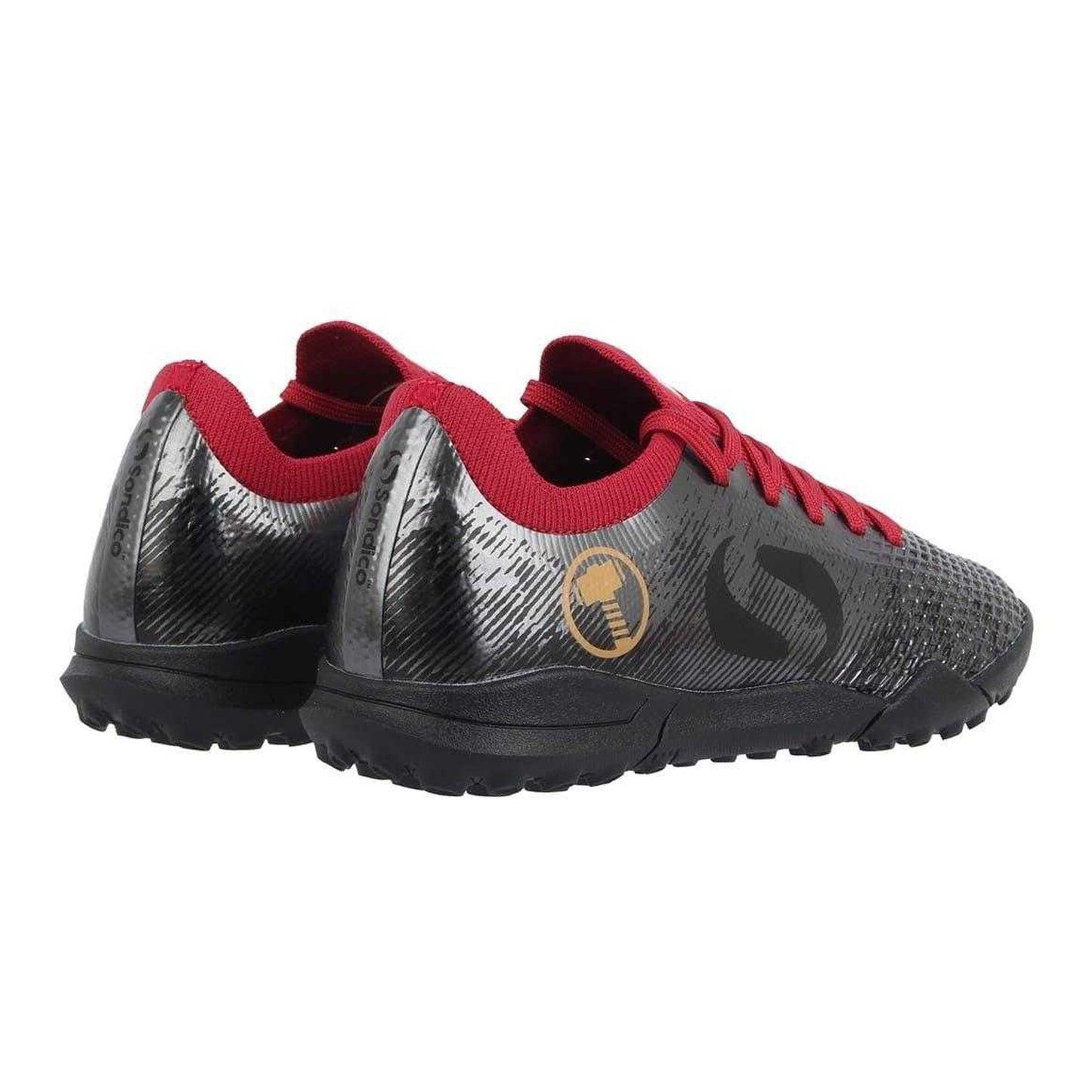 Grey - Back - Sondico Childrens-Kids Sondico Blaze Thor Astro Turf Trainers