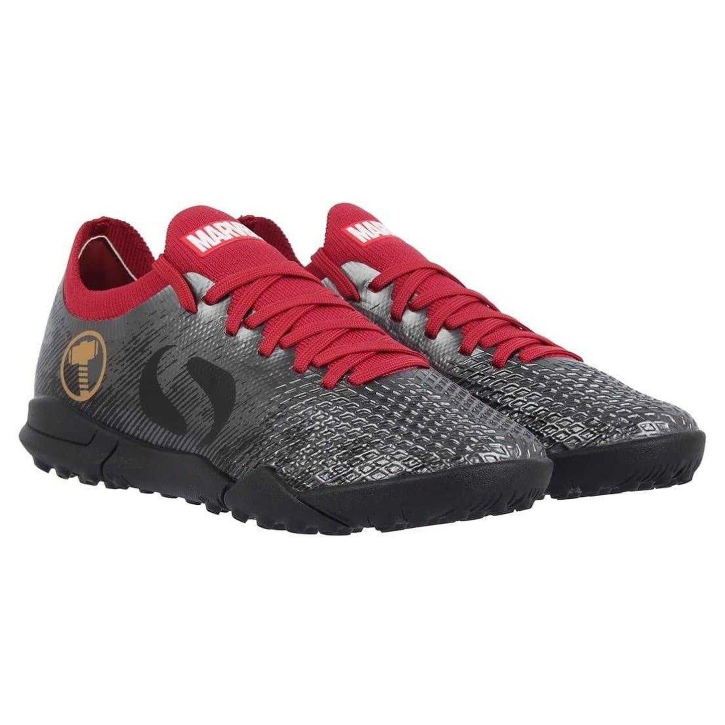 Grey - Pack Shot - Sondico Childrens-Kids Sondico Blaze Thor Astro Turf Trainers