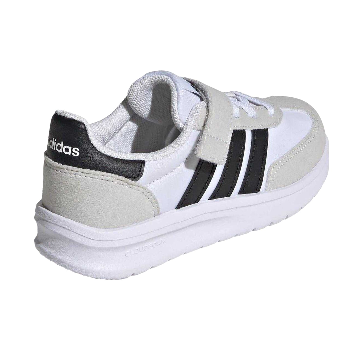 White-Black - Back - Adidas Childrens-Kids Run 70s 2.0 Retro Cloudfoam Trainers