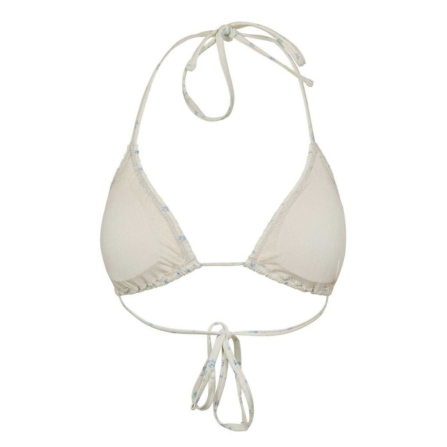 White - Front - Jack Wills Womens-Ladies Triangle Bikini Top